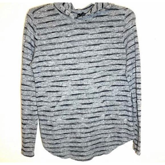 Gray and Black Striped Free for All Hoody size XL - Picture 4 of 5